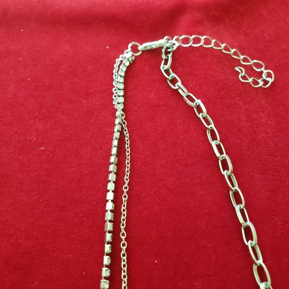 Punk Fashion Beautiful Pink Crystal Heart Shape Ladies Pendant Necklace - Picture 8 of 8